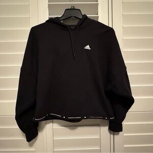 NWT Ladies Adidas Pullover Heavyweight Black Hoodie Size Small